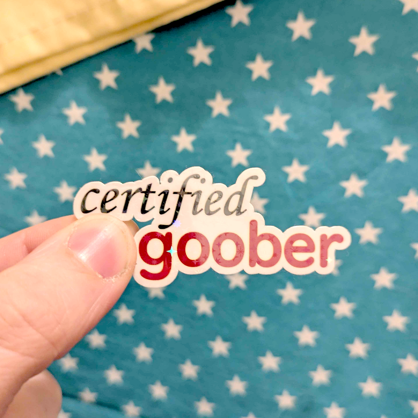 Certified Goober Holographic Sticker