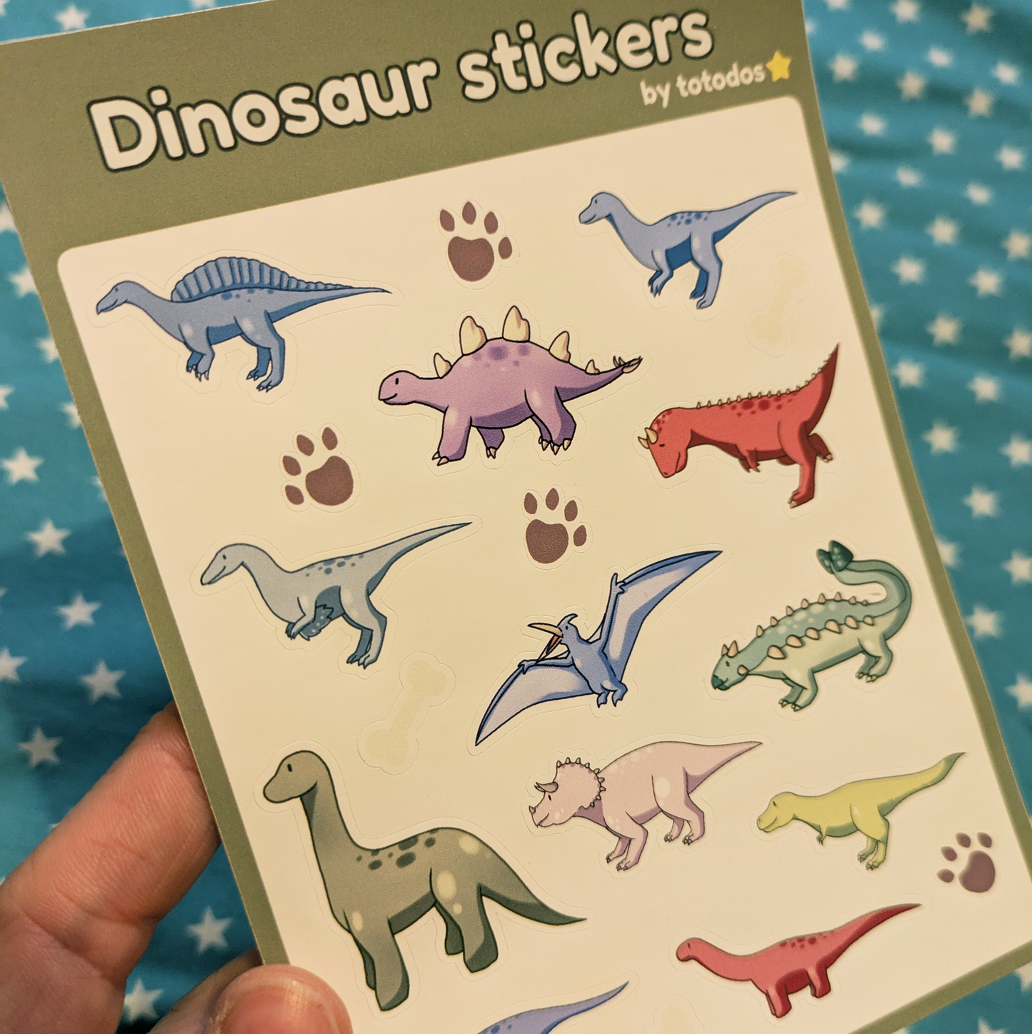 Dinosaur Sticker Sheet