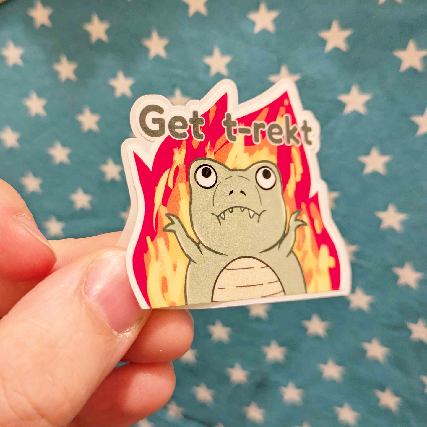 Get T-rekt Dinosaur Sticker