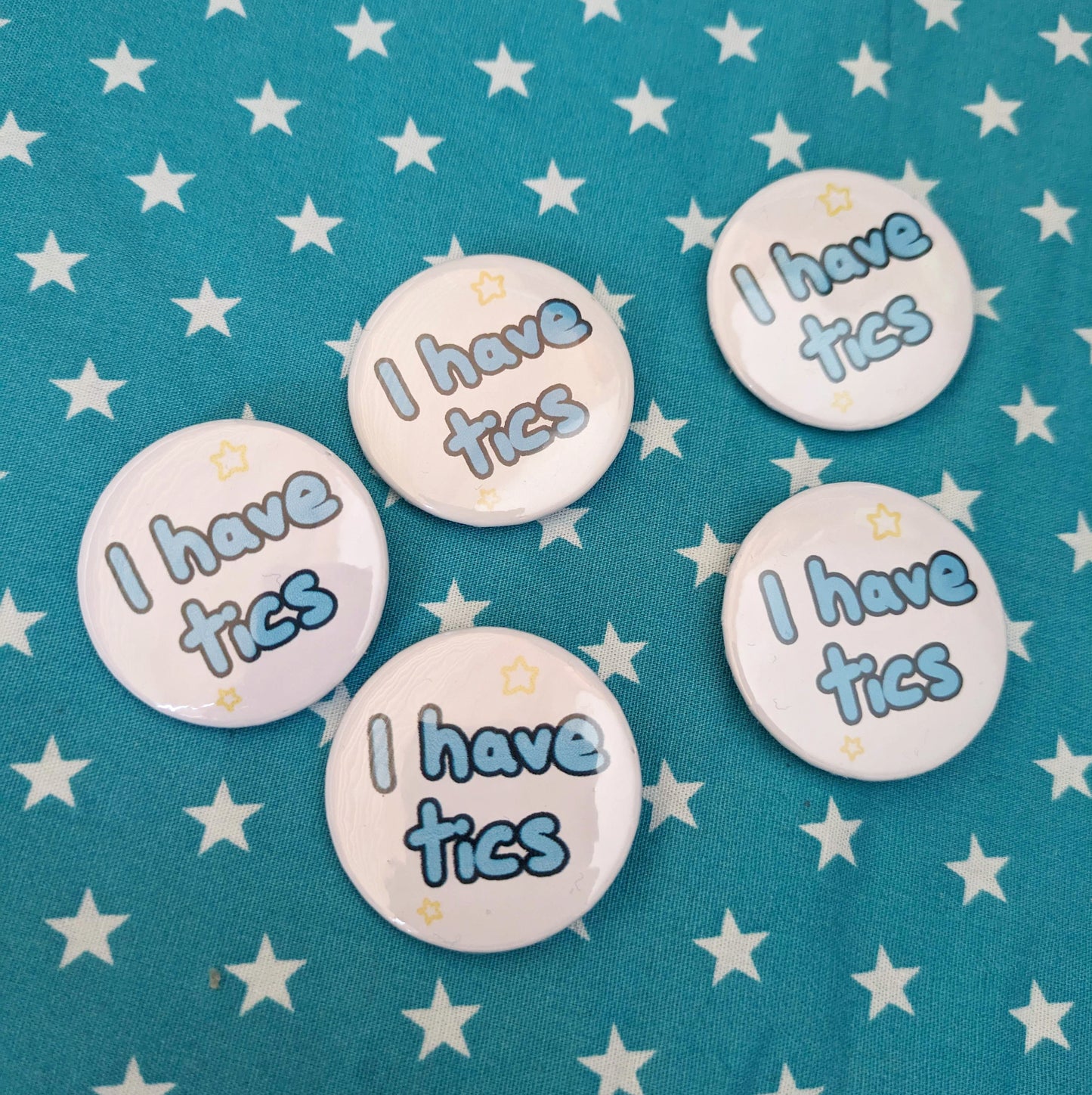 I Have Tics Communication Badge