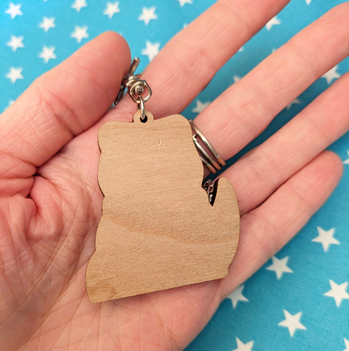 Trex Dinosaur Heart Keychain