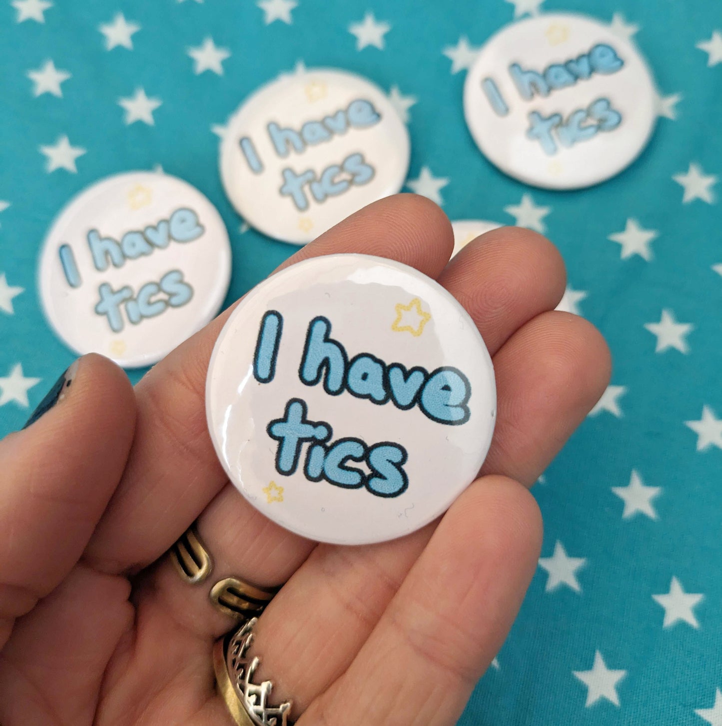 I Have Tics Communication Badge
