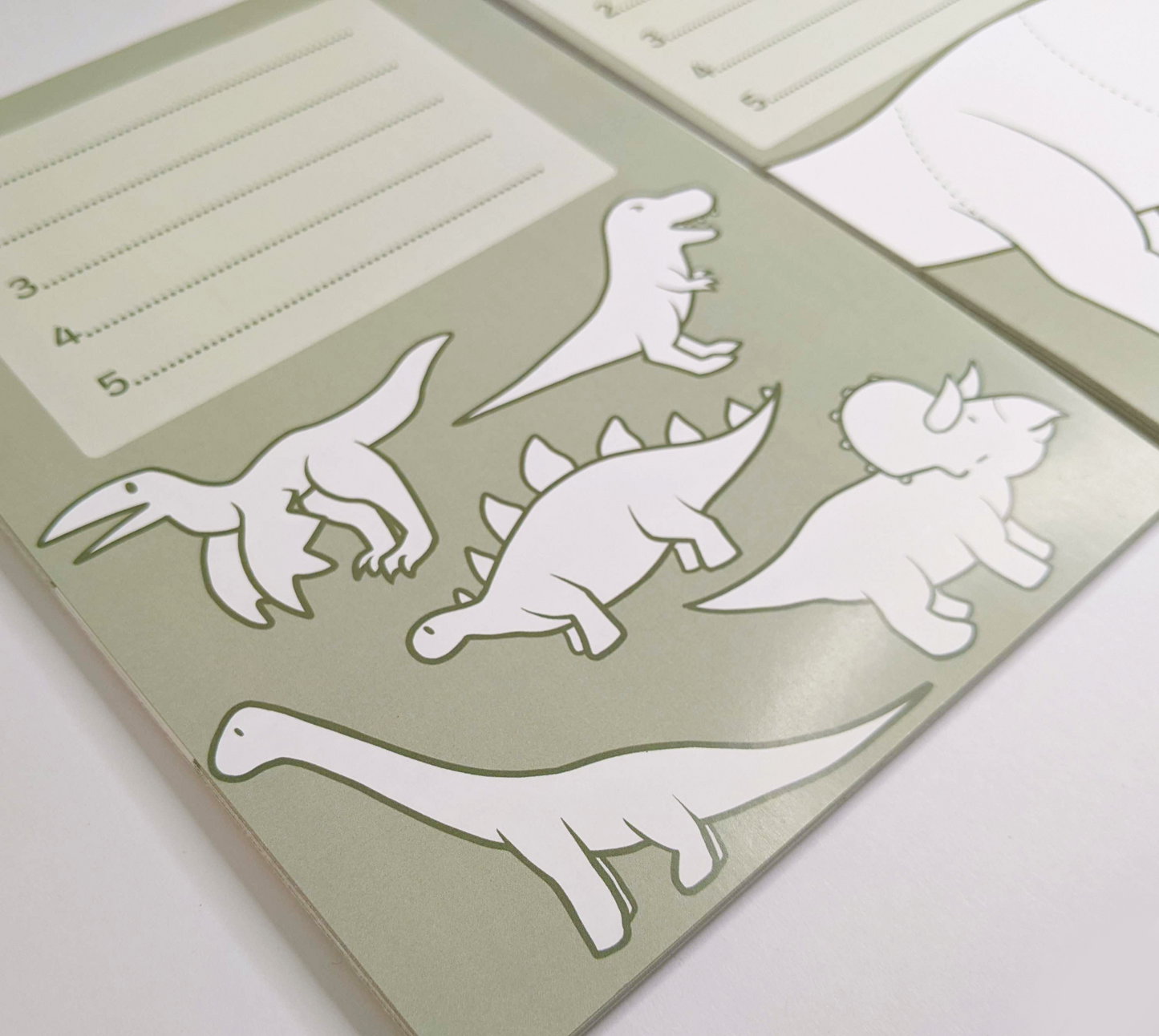 A5 Colour in Dinosaur To-Do List Notepad