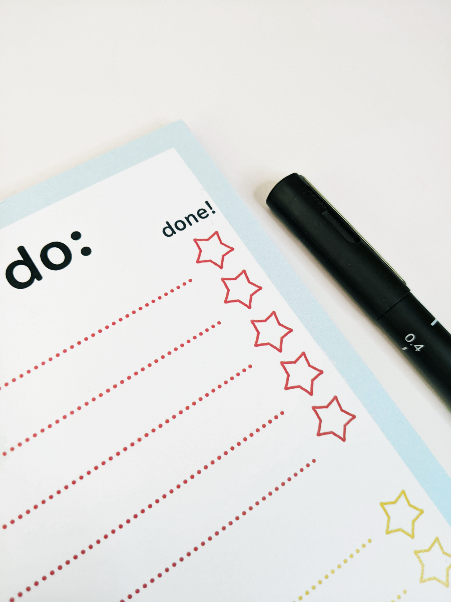 A5 Glued To-Do List with Rewards Section