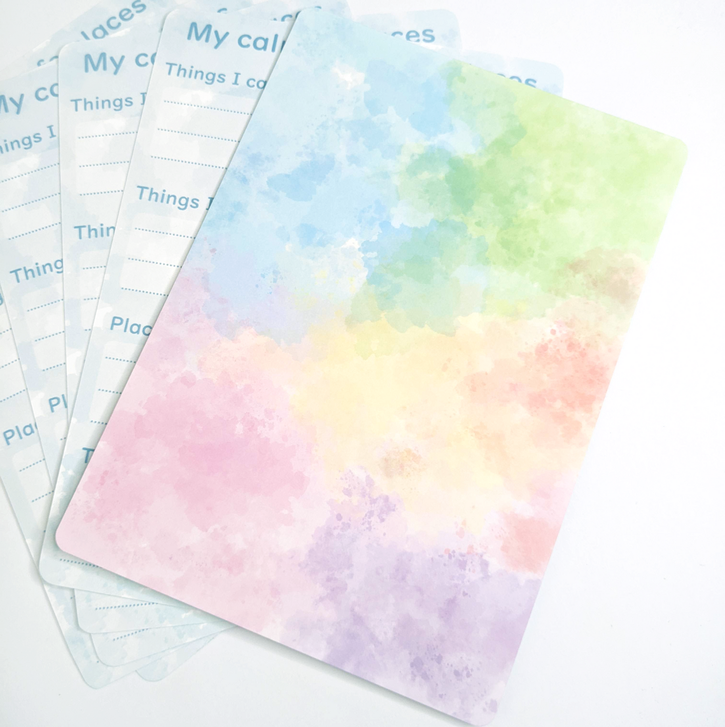 Calm and Safe Space Reminder Cards