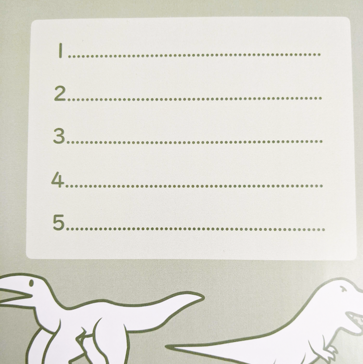 A5 Colour in Dinosaur To-Do List Notepad